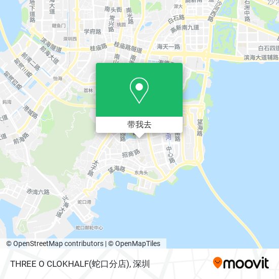 THREE O CLOKHALF(蛇口分店)地图