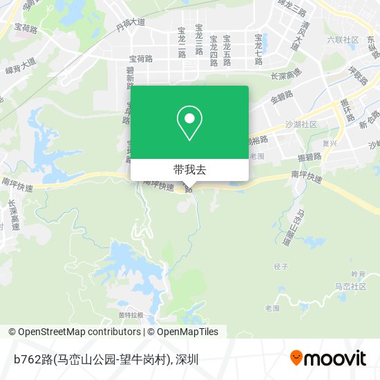 b762路(马峦山公园-望牛岗村)地图