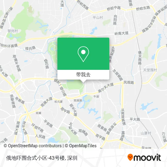 俄地吓围合式小区-43号楼地图