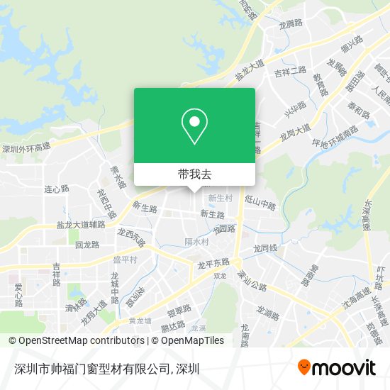 深圳市帅福门窗型材有限公司地图
