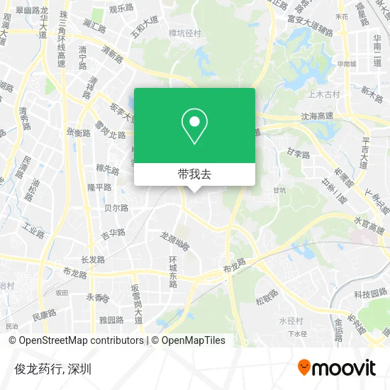 俊龙药行地图