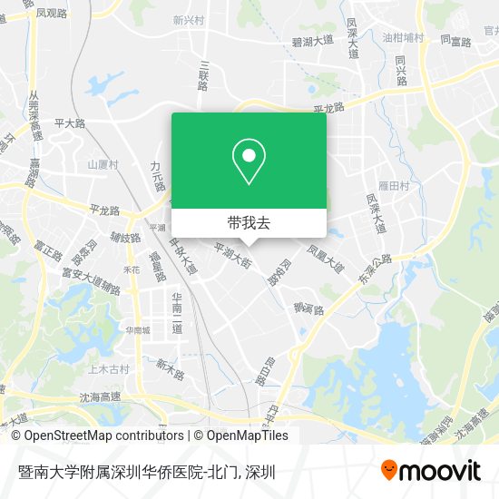 暨南大学附属深圳华侨医院-北门地图