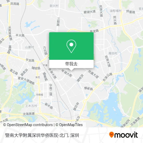 暨南大学附属深圳华侨医院-北门地图