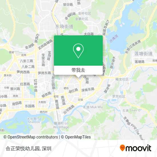 合正荣悦幼儿园地图