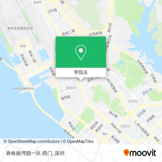 香格丽湾园一区-西门地图