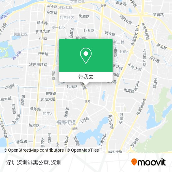 深圳深圳港寓公寓地图