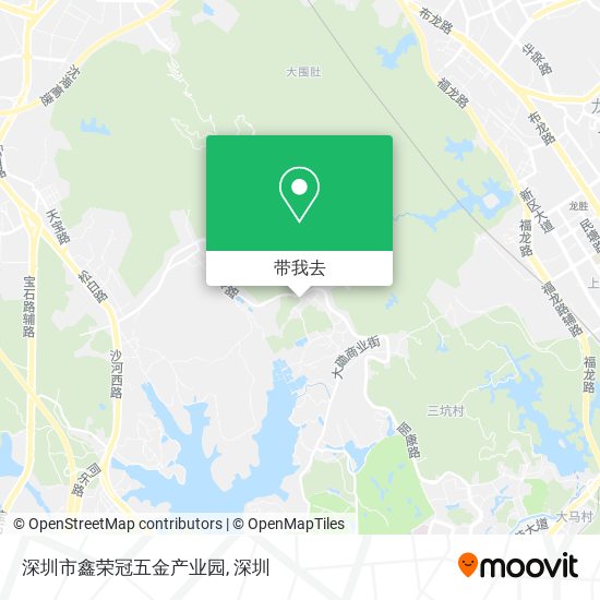 深圳市鑫荣冠五金产业园地图
