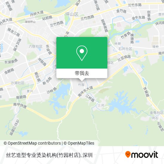 丝艺造型专业烫染机构(竹园村店)地图