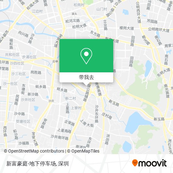 新富豪庭-地下停车场地图