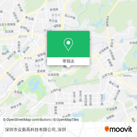 深圳市众新高科技有限公司地图