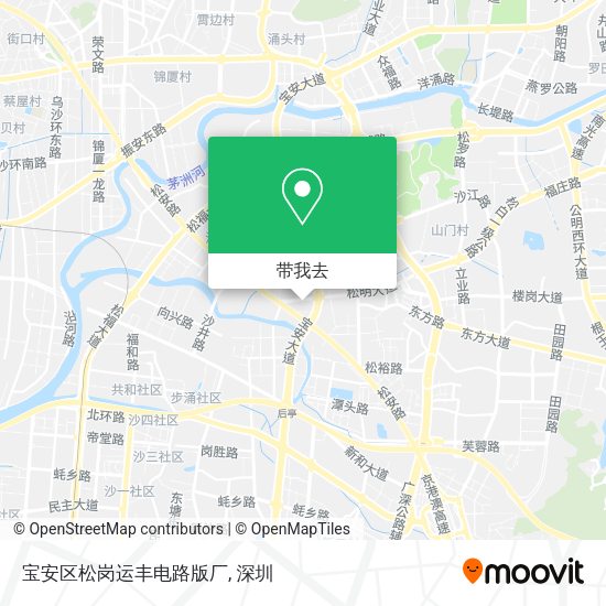 宝安区松岗运丰电路版厂地图
