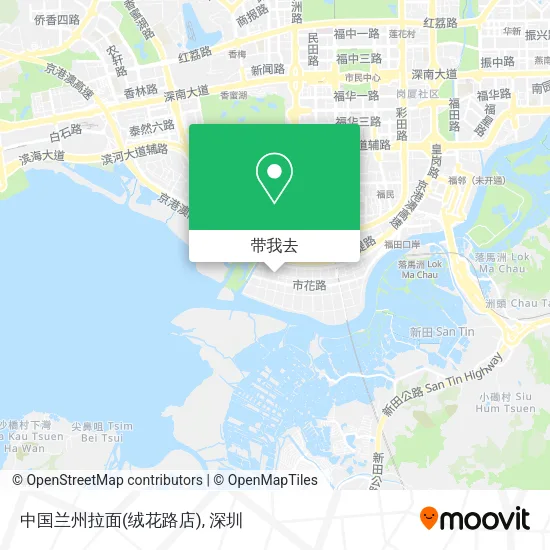 中国兰州拉面(绒花路店)地图