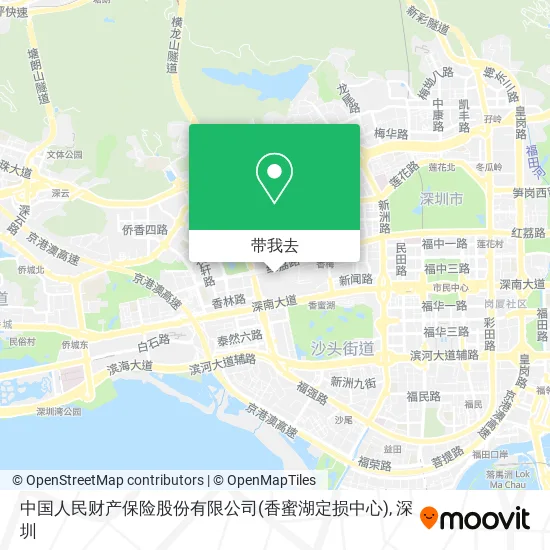 中国人民财产保险股份有限公司(香蜜湖定损中心)地图