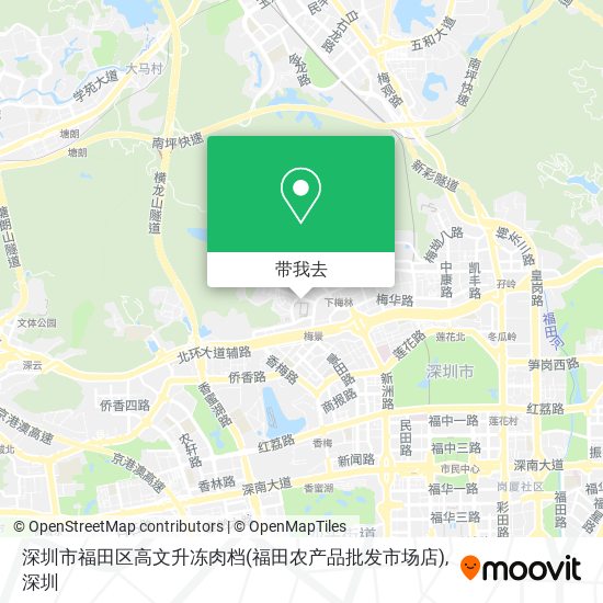 深圳市福田区高文升冻肉档(福田农产品批发市场店)地图