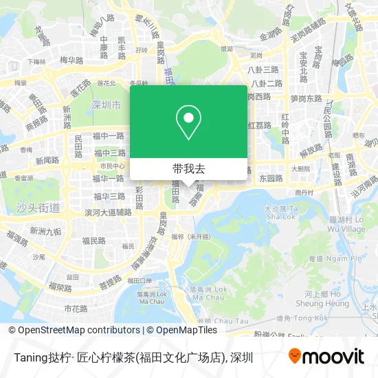Taning挞柠· 匠心柠檬茶(福田文化广场店)地图