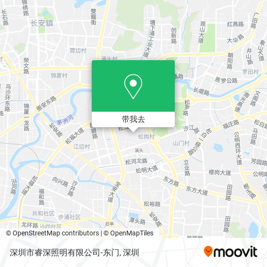 深圳市睿深照明有限公司-东门地图