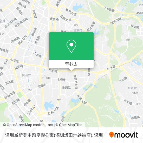 深圳威斯登主题度假公寓(深圳坂田地铁站店)地图