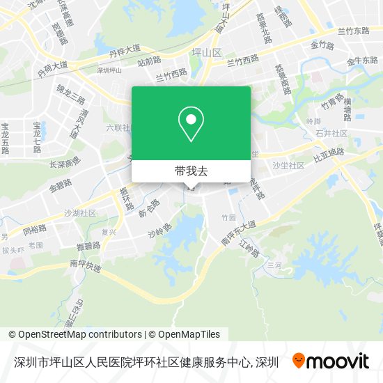 深圳市坪山区人民医院坪环社区健康服务中心地图