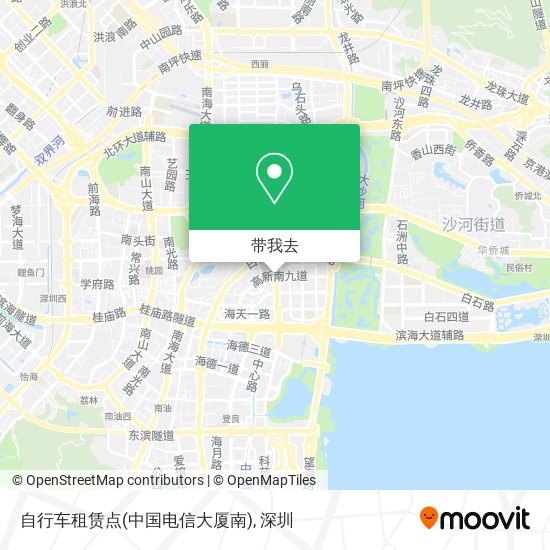 自行车租赁点(中国电信大厦南)地图