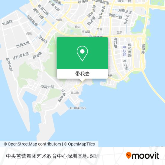 中央芭蕾舞团艺术教育中心深圳基地地图