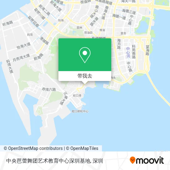 中央芭蕾舞团艺术教育中心深圳基地地图