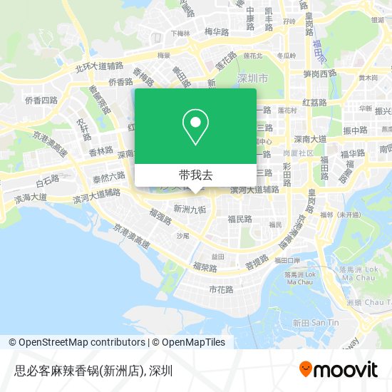 思必客麻辣香锅(新洲店)地图