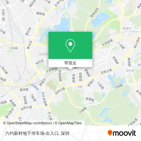 六约新村地下停车场-出入口地图
