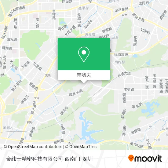 金纬士精密科技有限公司-西南门地图