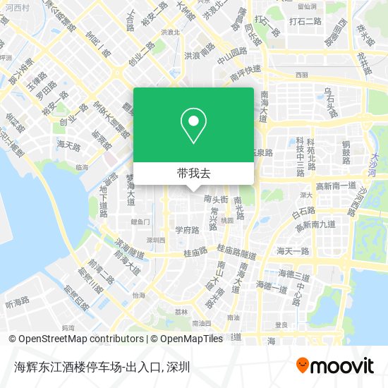 海辉东江酒楼停车场-出入口地图