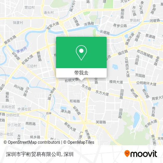 深圳市宇桁贸易有限公司地图
