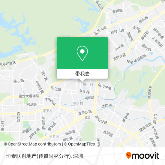恒泰联创地产(传麒尚林分行)地图