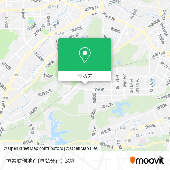 恒泰联创地产(卓弘分行)地图