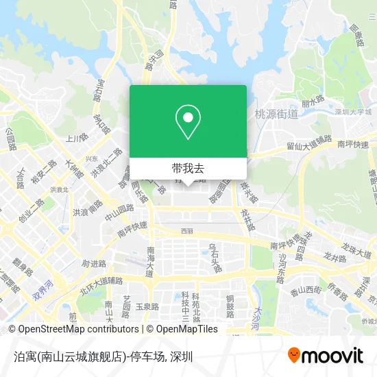 泊寓(南山云城旗舰店)-停车场地图