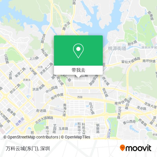 万科云城(东门)地图