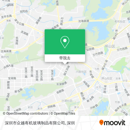 深圳市众越有机玻璃制品有限公司地图