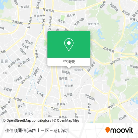 佳佳顺通信(马蹄山三区三巷)地图