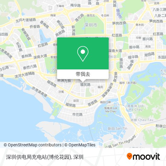 深圳供电局充电站(博伦花园)地图