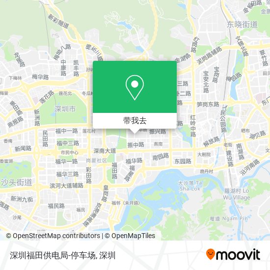 深圳福田供电局-停车场地图