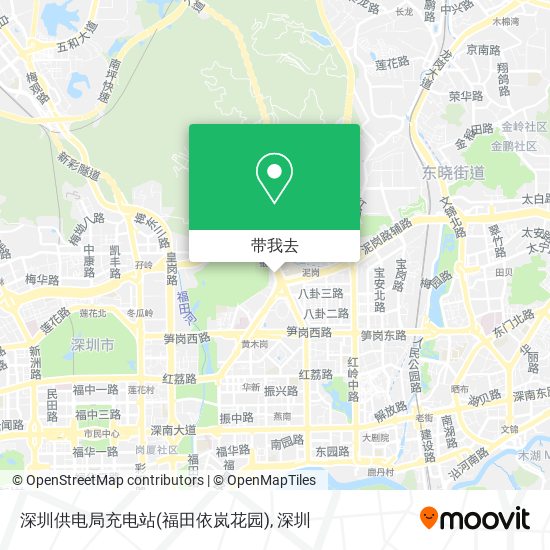 深圳供电局充电站(福田依岚花园)地图