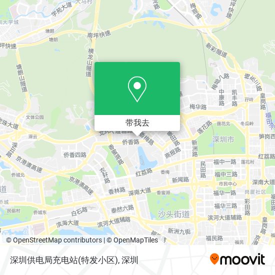 深圳供电局充电站(特发小区)地图