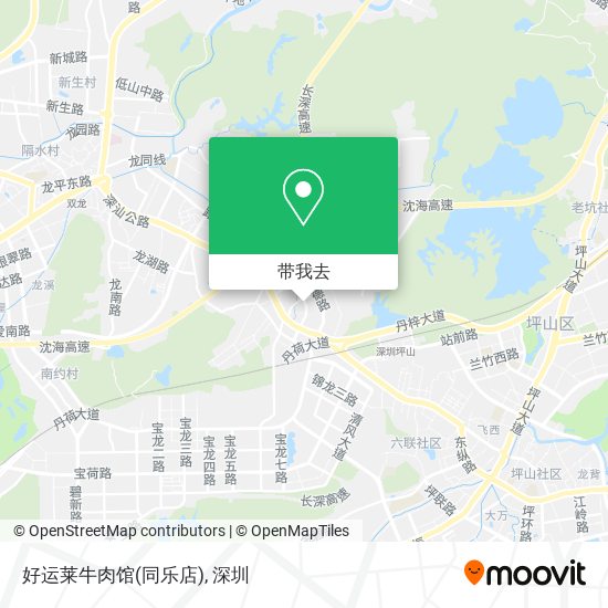 好运莱牛肉馆(同乐店)地图