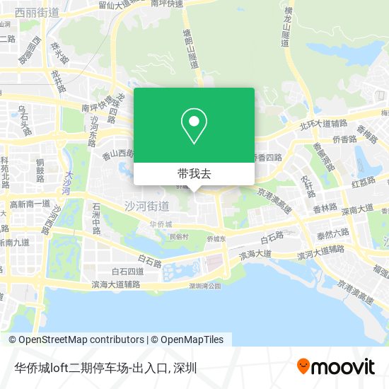 华侨城loft二期停车场-出入口地图