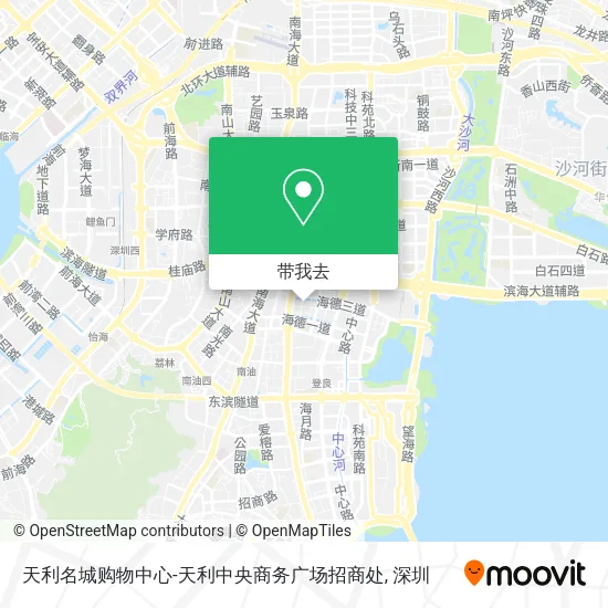 天利名城购物中心-天利中央商务广场招商处地图