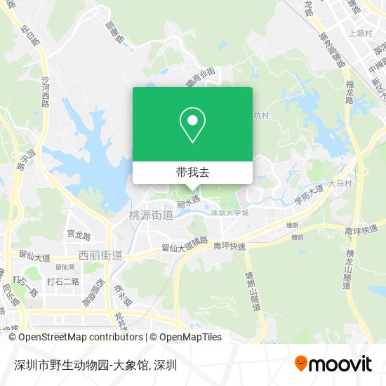 深圳市野生动物园-大象馆地图