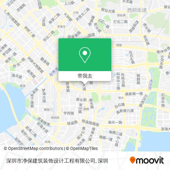 深圳市净保建筑装饰设计工程有限公司地图