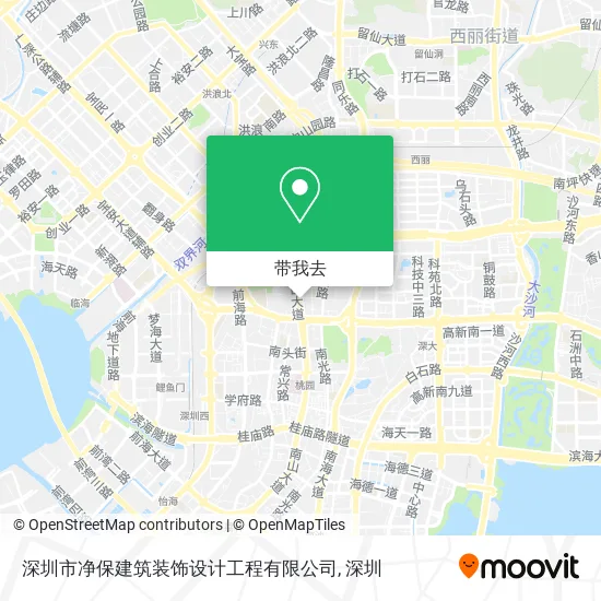 深圳市净保建筑装饰设计工程有限公司地图