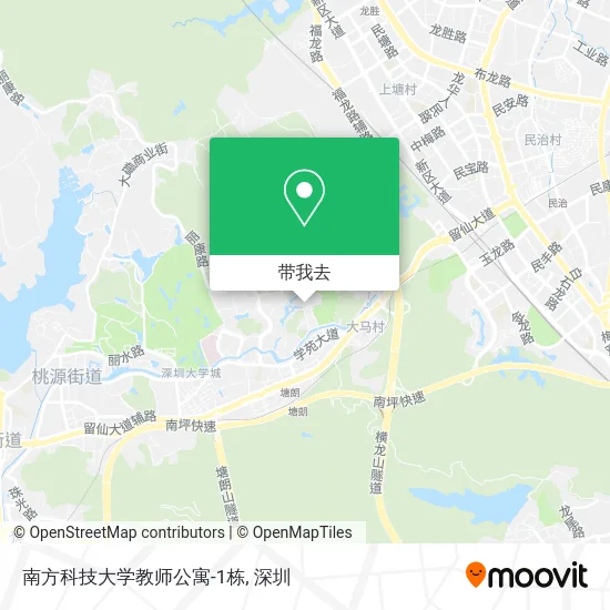 南方科技大学教师公寓-1栋地图