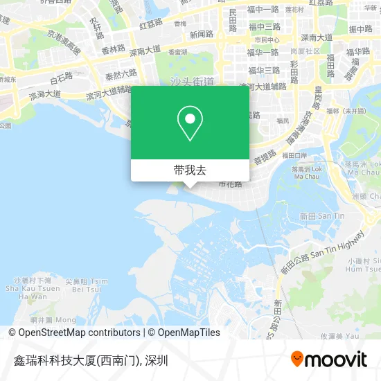 鑫瑞科科技大厦(西南门)地图