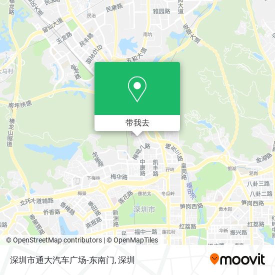 深圳市通大汽车广场-东南门地图