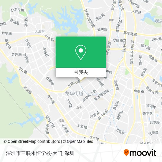 深圳市三联永恒学校-大门地图